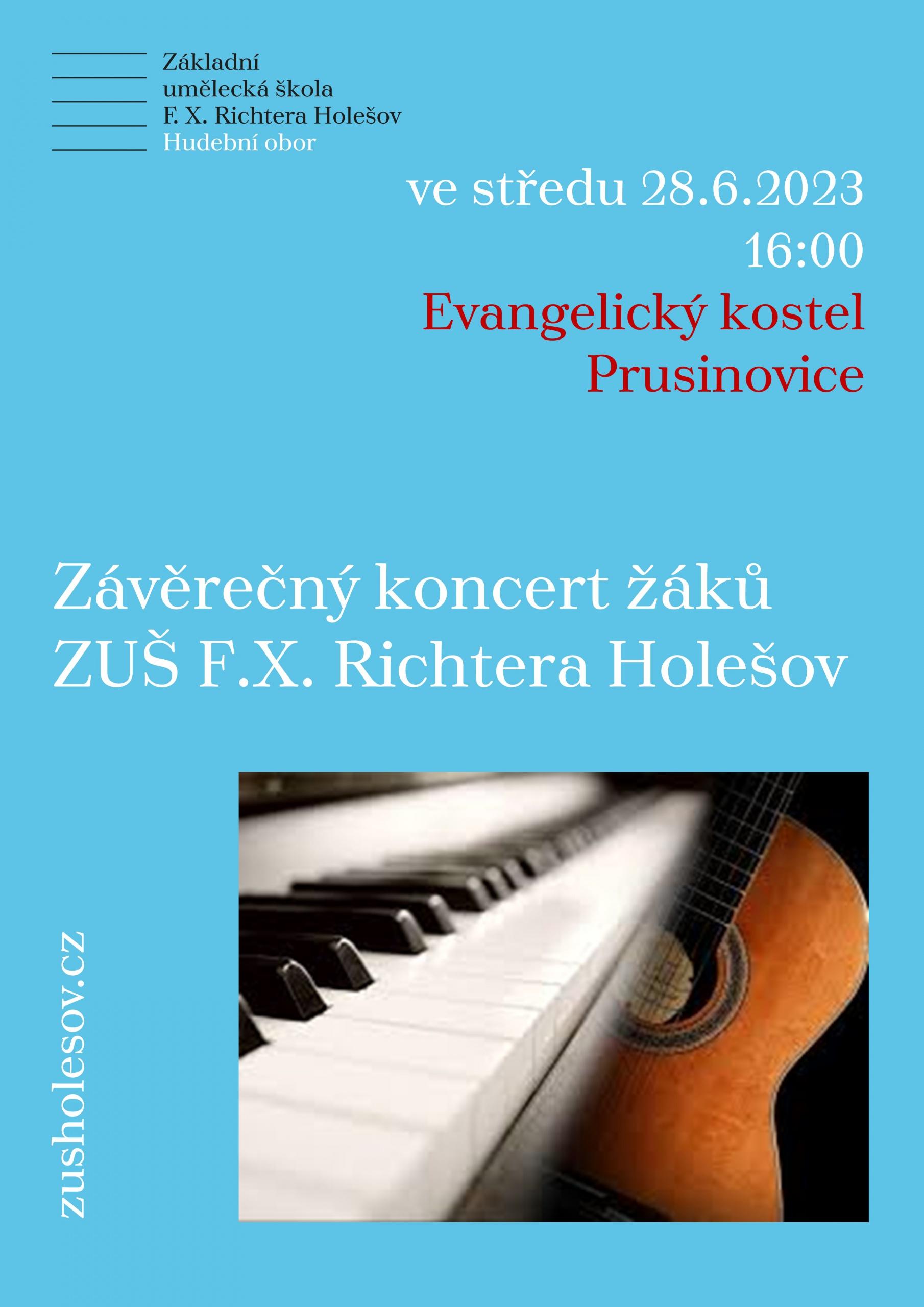 Závěrečný koncert žáků pobočky v Prusinovicích